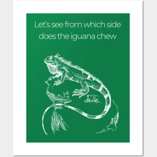 The iguana chew Posters and Art